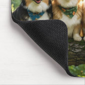 Corgi's en Vogel Muismat (Hoek)