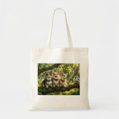 Corgi's en Vogel Tote Bag (Voorkant)