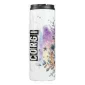 Corgi's Grijswaarde Bloemen Verrukking Thermosbeker (Achterkant)