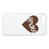 CORGIS - HEART MET PAW-TYPOGRAFIE Case-Mate iPhone CASE (Achterkant (Horizontaal))