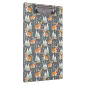 Corgis in de bergen en het bospatroon klembord (Rechts)