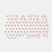 Corgi's in kersthoeden kerstpatroon bedankdoosjes (Uitgevouwen)