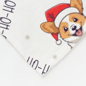 Corgi's in kersthoeden kerstpatroon fleece deken (Hoek)