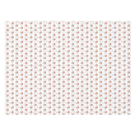 Corgi's in kersthoeden kerstpatroon tafelkleed (Voorkant (Horizontaal))