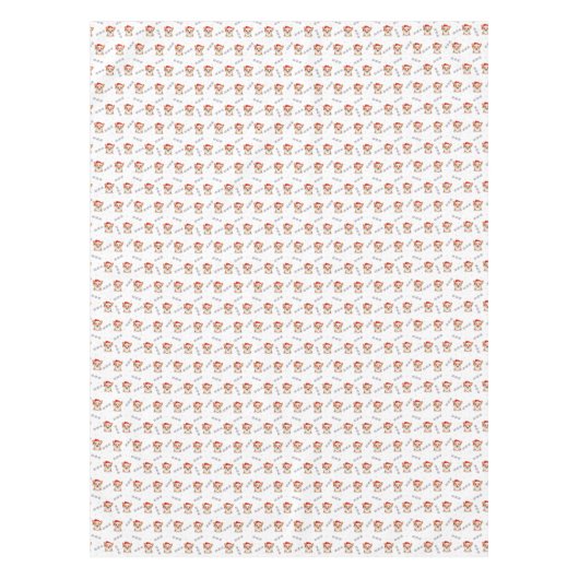 Corgi's in kersthoeden kerstpatroon tafelkleed (Voorkant)