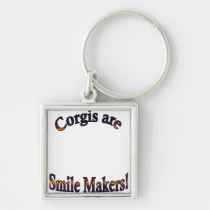 Corgis is Smile Makers Sjabloon Sleutelhanger