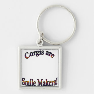 Corgis is Smile Makers Sjabloon Sleutelhanger