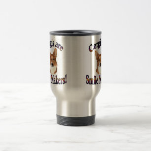 Corgis is Smile Makers Travel Mug Reisbeker