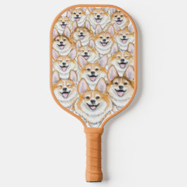 Corgis op een Pickleball Paddle