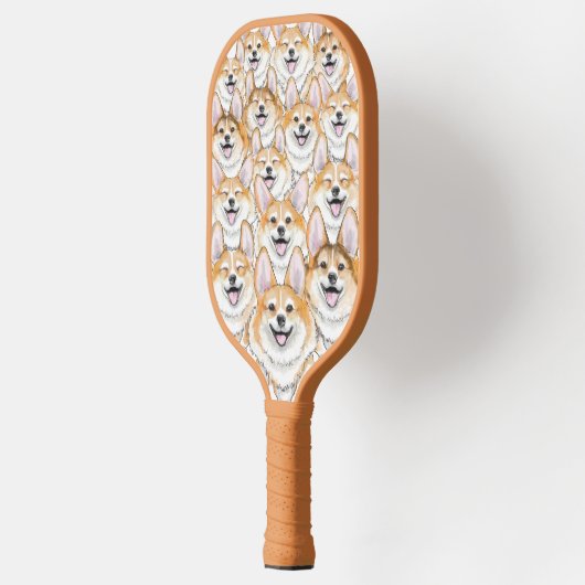 Corgis op een Pickleball Paddle (Links)
