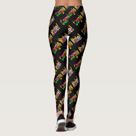 Corgis Rule Leggings (Achterkant)