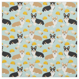 Corgis Tacos Fabric - schattig corgi-patroon Stof