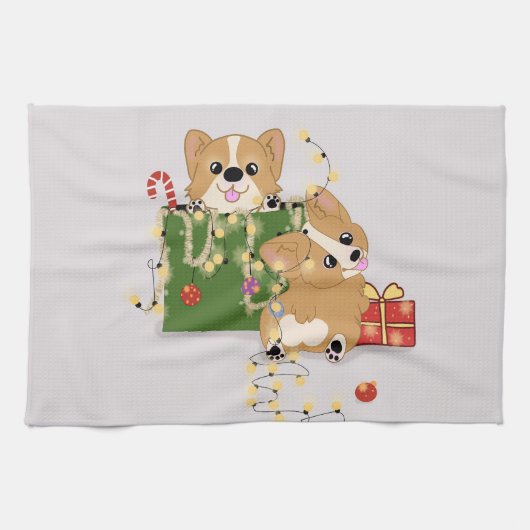 Corgis Theedoek (Horizontaal)