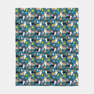 Corgis Workout - tri- en rode corgi-ontwerp Fleece Deken