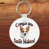 Corgis zijn glimlach Makers Sleutelhanger (Voorkant)