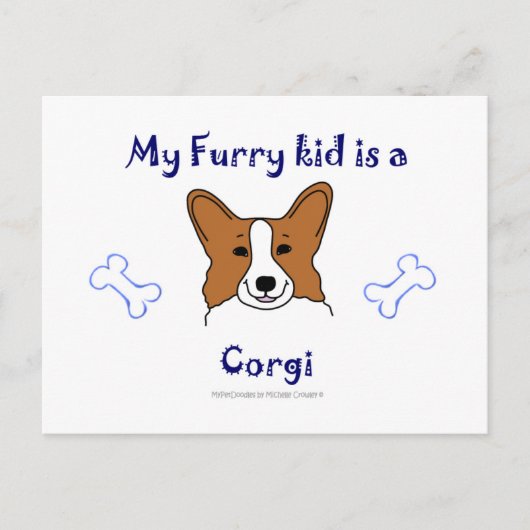 Corgitan Briefkaart (Voorkant)