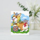 CorgiViking Briefkaart (Staand voorkant)