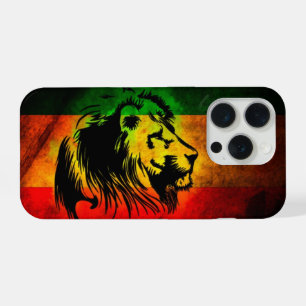 Cori Rasta Reggae Graffiti Vlag Leeuw iPhone 15 Pro Case
