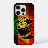 Cori Rasta Reggae Graffiti Vlag Leeuw iPhone Hoesje (Achterkant)