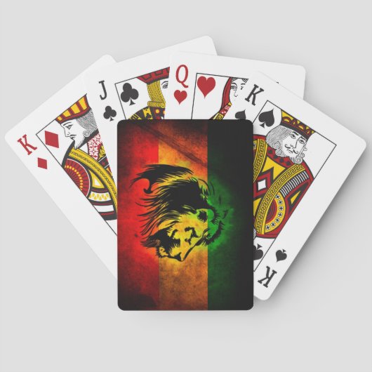 Cori Reith Rasta reggae lion Pokerkaarten (Achterkant)