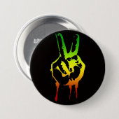 Cori Reith Rasta reggae peace Ronde Button 7,6 Cm (Voorkant /achterkant)