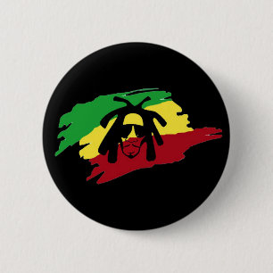 Cori Reith Rasta reggae rasta Ronde Button 5,7 Cm