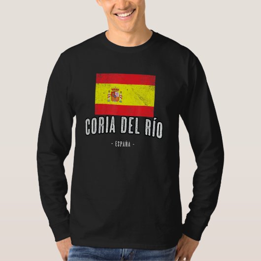 Coria Del Ro Spain Es Flag City Top Bandera Ropa (Voorkant)