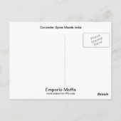 Coriander Blue Spice Moods India Briefkaart (Achterkant)