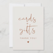 CORIANDER Bohemian Burnt Oranje Cards & Gifts Sign Kaart (Voorkant)