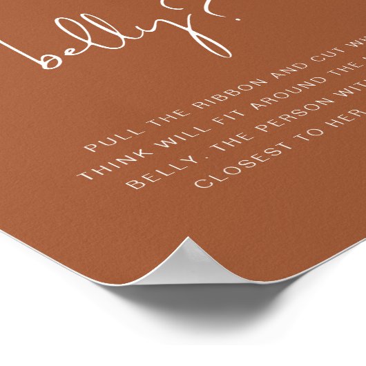 CORIANDER Bohemian Hoe groot is haar Belly Game Poster (Hoek)