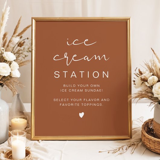 CORIANDER Bohemian Ice Cream Station Poster