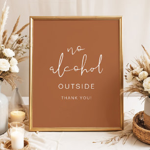 CORIANDER Bohemian Terracotta No Alcohol Outside Poster