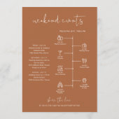 CORIANDER Bohemian Welcome Letter Chronologie Kaar Menu (Achterkant)