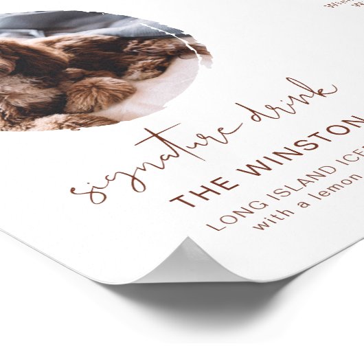 CORIANDER Boho 1 Foto Handtekeningdrank Bar Poster (Hoek)