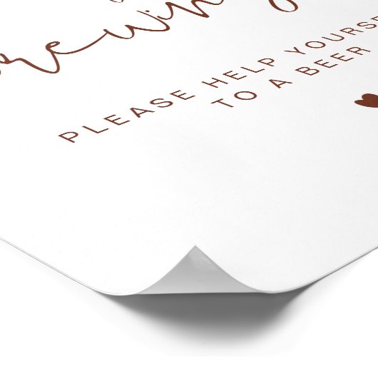 CORIANDER Boho A Baby is brouwerij Poster (Hoek)