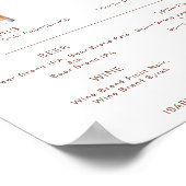 CORIANDER Boho Cocktail Signature drank Bar Menu Poster (Hoek)