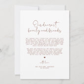 CORIANDER Boho Foto bruiloft Hartelijk dank Kaart (Achterkant)