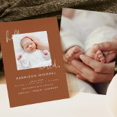 CORIANDER Boho Newborn One Foto Aankondiging