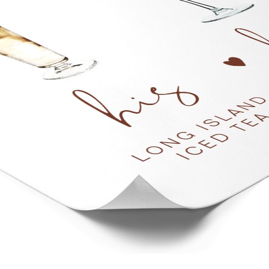 CORIANDER Boho Signature Drank Trouw Bar Poster (Hoek)