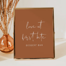 CORIANDER Boho Terracotta Dessert Bar, Poster