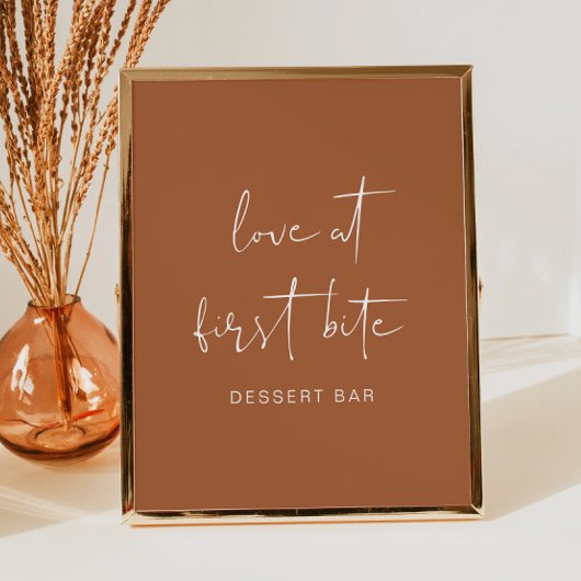 CORIANDER Boho Terracotta Dessert Bar, Poster