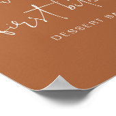 CORIANDER Boho Terracotta Dessert Bar, Poster (Hoek)