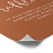 CORIANDER Boho Terracotta Diaper Raffle Game Sign Poster (Hoek)