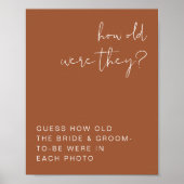 CORIANDER Boho Terracotta Hoe oud waren ze? Poster (Voorkant)