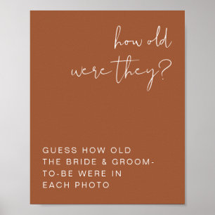 CORIANDER Boho Terracotta Hoe oud waren ze? Poster