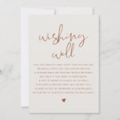 CORIANDER Boho Terracotta Wishing Well Sign Kaart (Voorkant)