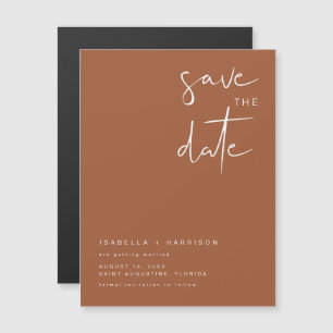 CORIANDER Boho Verbrande Sinaasappel Save the Date
