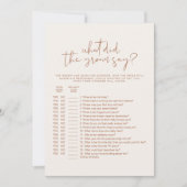 CORIANDER Boho Wat zei de Groom over het spel? Kaart (Voorkant)