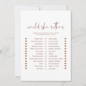 CORIANDER Boho zou ze een beetje bridal game Kaart (Voorkant)