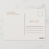 CORIANDER Modern Boho Terracotta Thanksgiving Briefkaart (Achterkant)